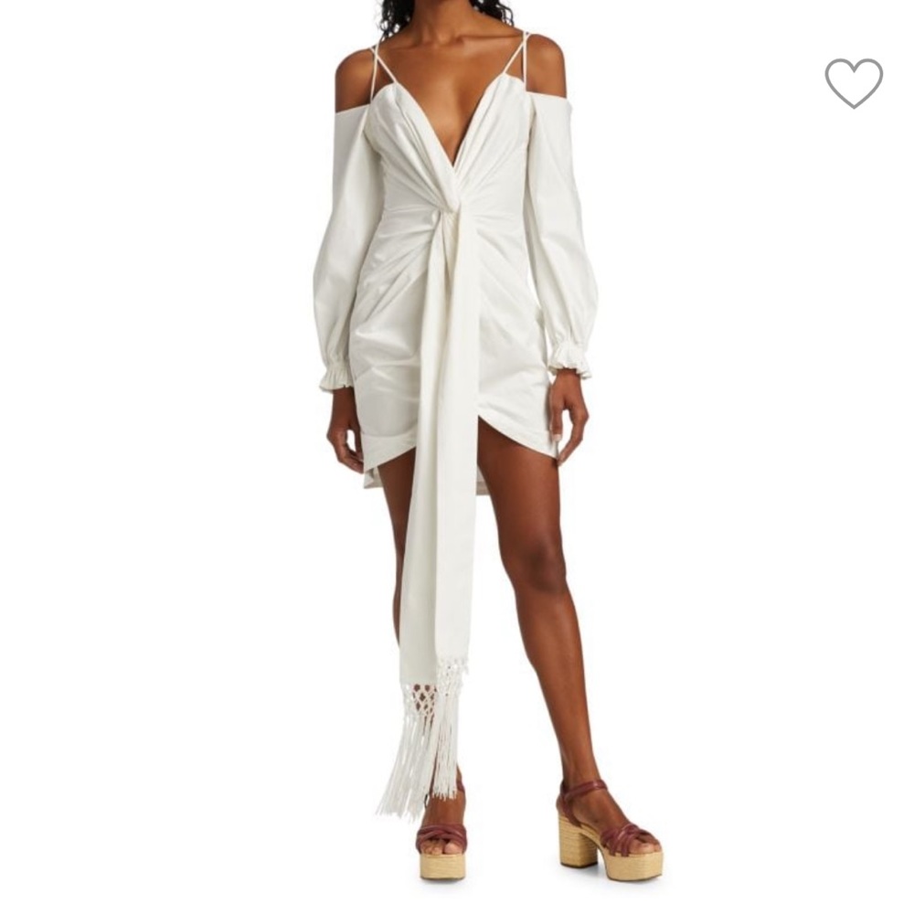 AMUR Off-The-Shoulder Tie Dress